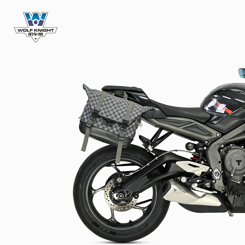 Подходит для Triumph Street Triple 765 — боковая сумка с быстросъёмом, ретро боковой кофр, модифицированная сумка для шлема