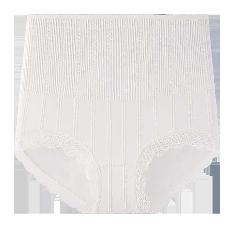 Cintura alta, talla grande, cesárea, abdomen, abdomen, ropa interior de mujer, entrepierna de algodón 10A, entrepierna antibacteriana, calzoncillos de mujer