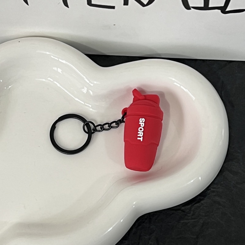 トレンドフィットネスシリーズのキーホルダー部品ミニバーベルのコップのペンダント|undefined