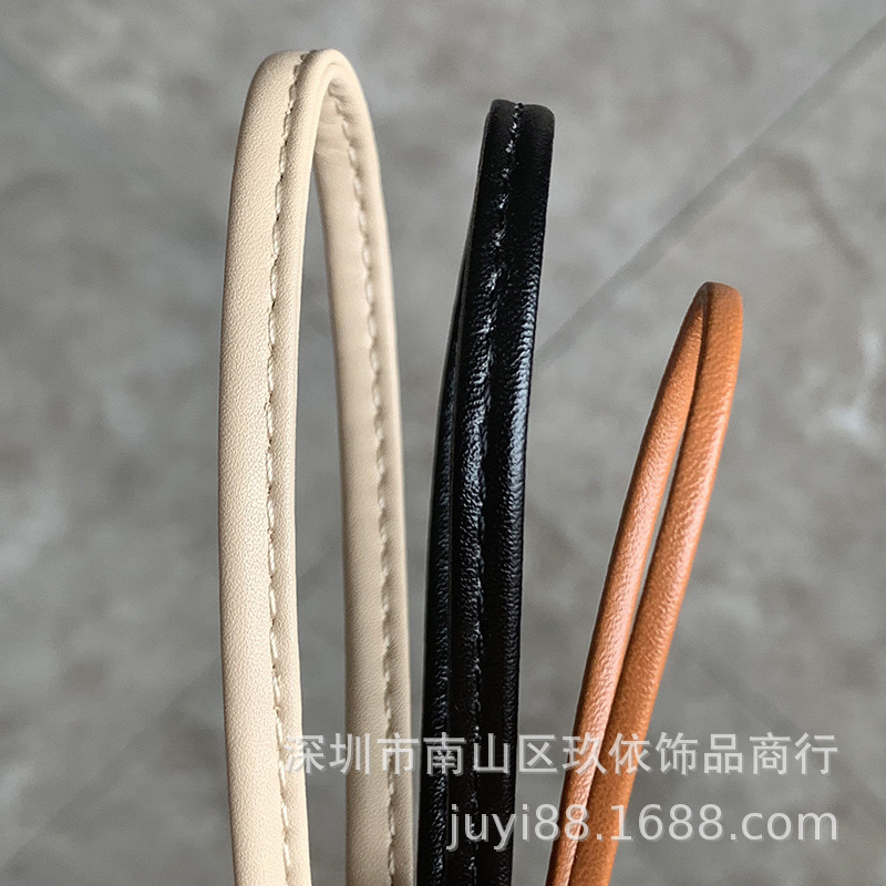 现货车线扁皮绳箱包配件手工diy材料服装辅料缝线皮条女包肩带
