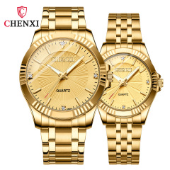 Diamond-studded gold business couple watch for wholesale, men's watch, foreign trade, cross-border best-selling item, couple watch