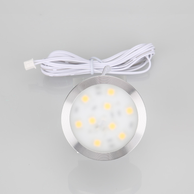 12V接线款射灯薄款家具圆形射灯酒店感应式衣柜灯橱窗展厅LED射灯