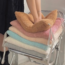 毛绒坐垫办公室久坐宿舍屁垫加厚座垫餐椅子屁股垫子靠垫防滑柔软