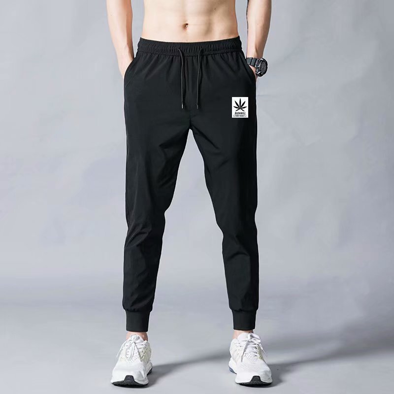 2021 Autumn and Winter Pants Men's Casual Trousers Winter Fleece-lined Thickened Sweatpants Legs Harlan Loose Sports Pants
