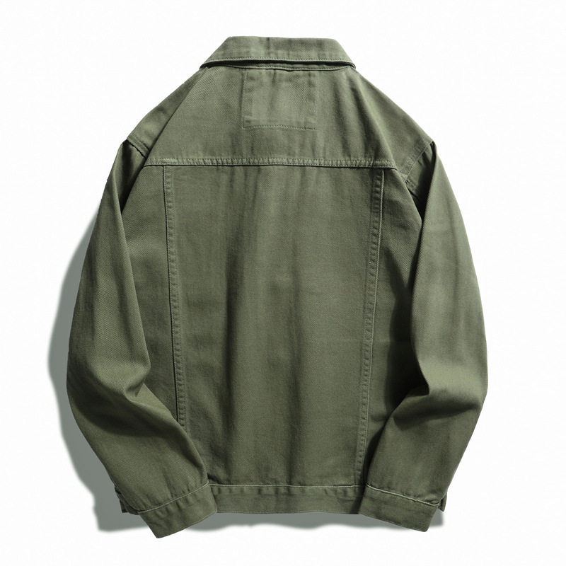 Herrenbekleidung: Angebot an High-Street-Jeansjacken für Männer, trendige Freizeitjacken, lockere und schöne Oberteile im neuen Frühlings- und Herbststil_voghion.com
