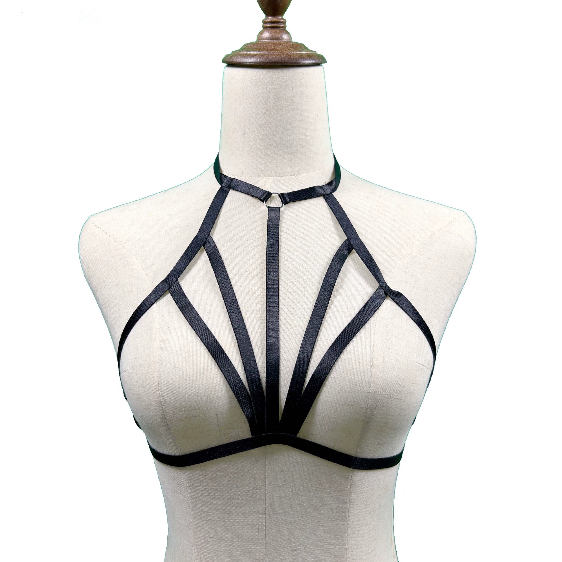 Нижнее белье с полым перекрестным ремешком, одежда для выступлений в ночном клубе, сексуальная одежда для горячих девушек, нижнее белье с ремешком, комбинезон Amazon