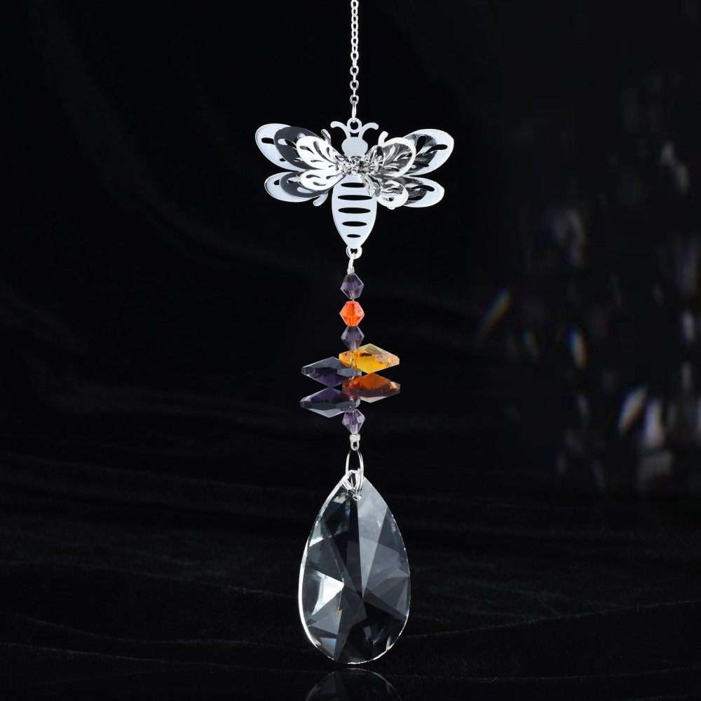 Abeja Ángel serie adornos de cristal simple sol catcher jardinería artesanía suministro comercio exterior
