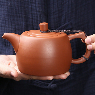紫砂壶批发手工泡茶壶大容量家用名家手工朱泥井栏壶商务礼品logo