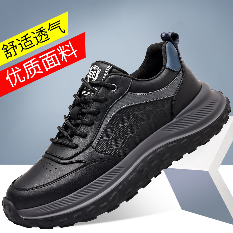 Zapatos de papá para hombre primavera nuevo estilo zapatos casuales transpirables de suela gruesa tendencia moda correr zapatos para hombres zapatos deportivos para hombres al por mayor