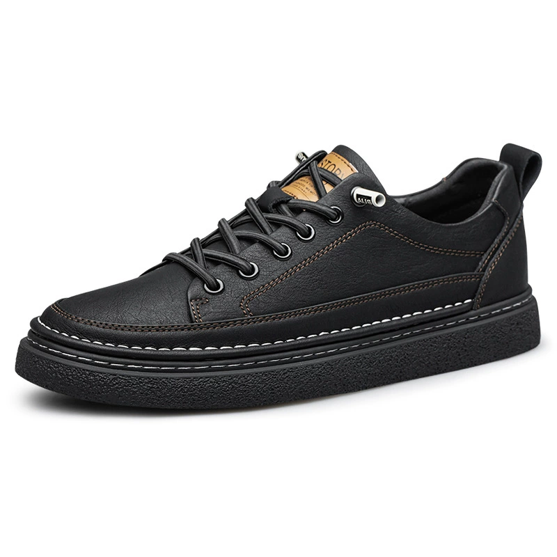 2309 мужская обувь, настольные туфли, белые туфли, весенне-Летние низкие туфли на плоской подошве ручной работы из воловьей кожи, универсальная спортивная повседневная обувь с дышащим отверстием