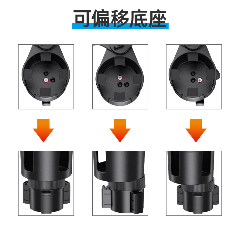 车载水杯座手机支架汽车多功能水杯位折叠杯架饮料水杯餐盘置物架详情13