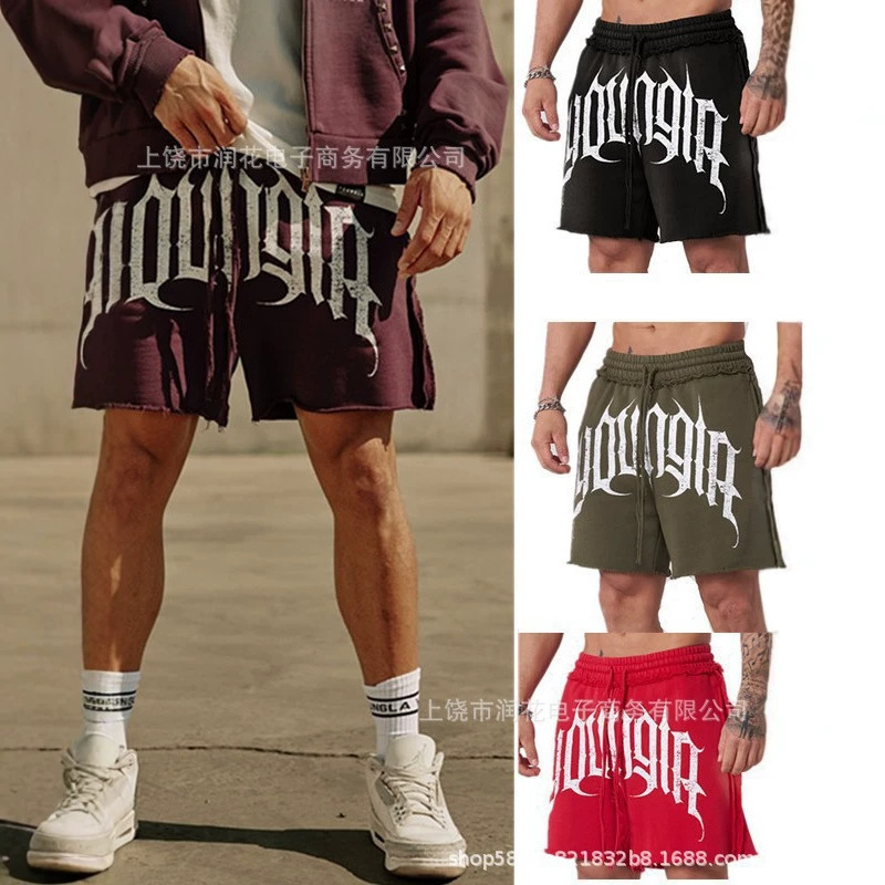 2026 Cross-Border American-Style New Men's Shorts Jogger Sports Fitness Terry Five-Point Shorts Casual Trendy Shorts 2026 Cross-Border American-Style New Men's Shorts Jogger Sports Fitness Terry Five-Point Shorts Casual Trendy Shorts