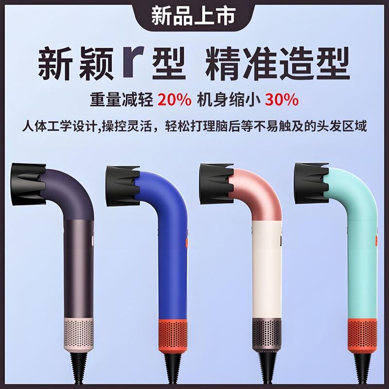 华强北爆款HD18弯管吹风机 发廊专用高速恒温速干大吹力电吹风机|undefined