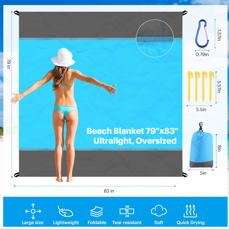 Beach compatible accessories for traveling for camping
