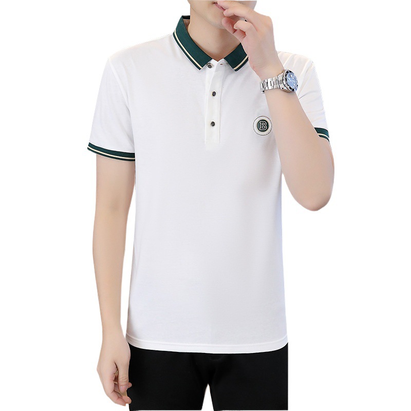 Taobaoke-5077-P32-2024 Camisa POLO de color sólido de alta calidad de verano Camiseta de manga corta para jóvenes-Verano 13