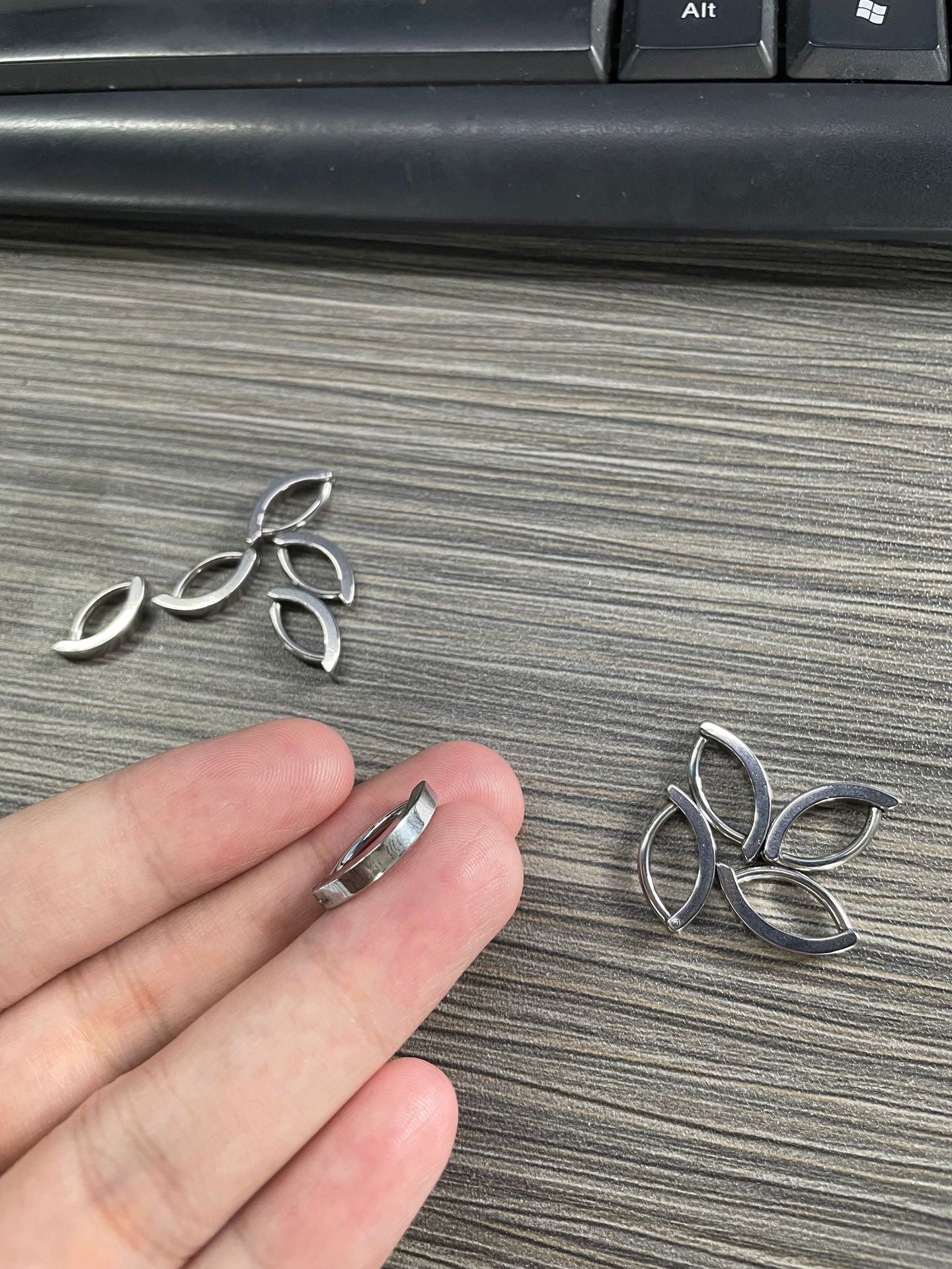Simple Stainless Steel Rose Gold Belly Button Ring for Unisex Navel Piercing Jewelry Wholesale detail image 3