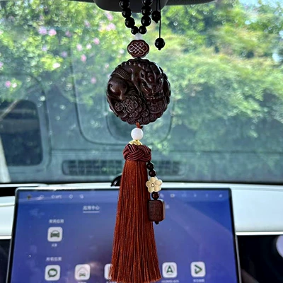 car pendants, in-car pendants | Car hanging - pixiu-brings-peace-in-and-outsingle-tassel
