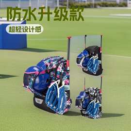 2026春季超轻牛津布棒球运动背包中性都市简约字母图案弧形双肩包