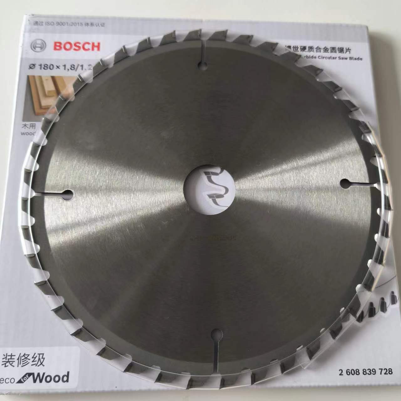 독일 보쉬 합금 시트 장식 등급 목공 톱날 전기 원형 가구 알루미늄 합금 절단 원형 톱날 180MM