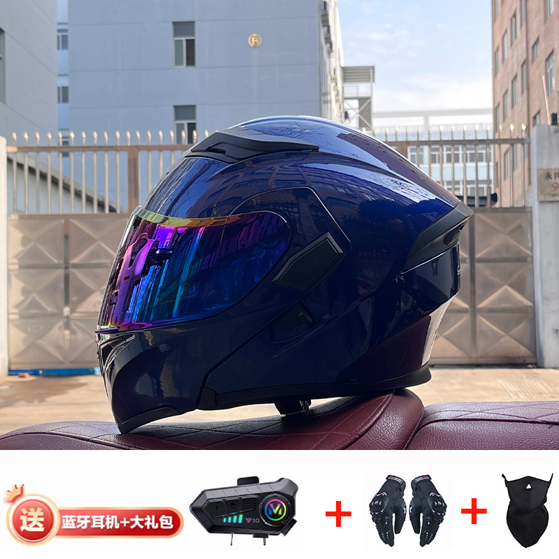 JIEKAI casco de motocicleta casco completo de motocicleta para hombres y mujeres Bluetooth casco de exposición casco de coche eléctrico 3C certificación