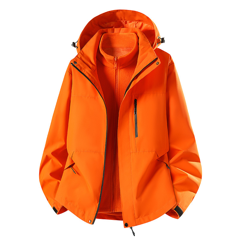 [Polar Fleece] Jacket Three-In-One Detachable High-Quality Men's and Women's Outdoor Jacket Mountaineering Sports Jacket