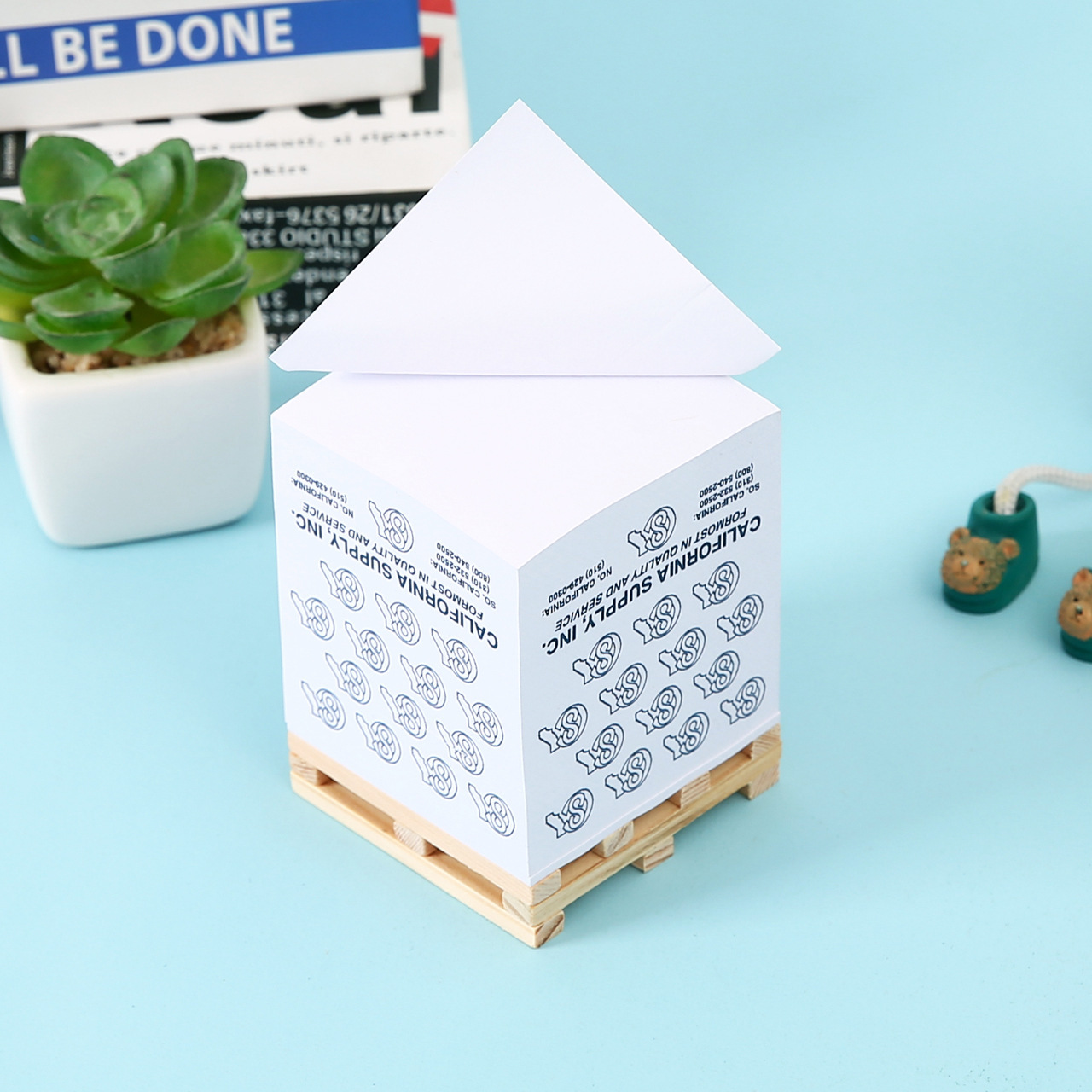 1000张砖形便签本备忘彩色便利贴告示贴n次贴可重复粘贴便利