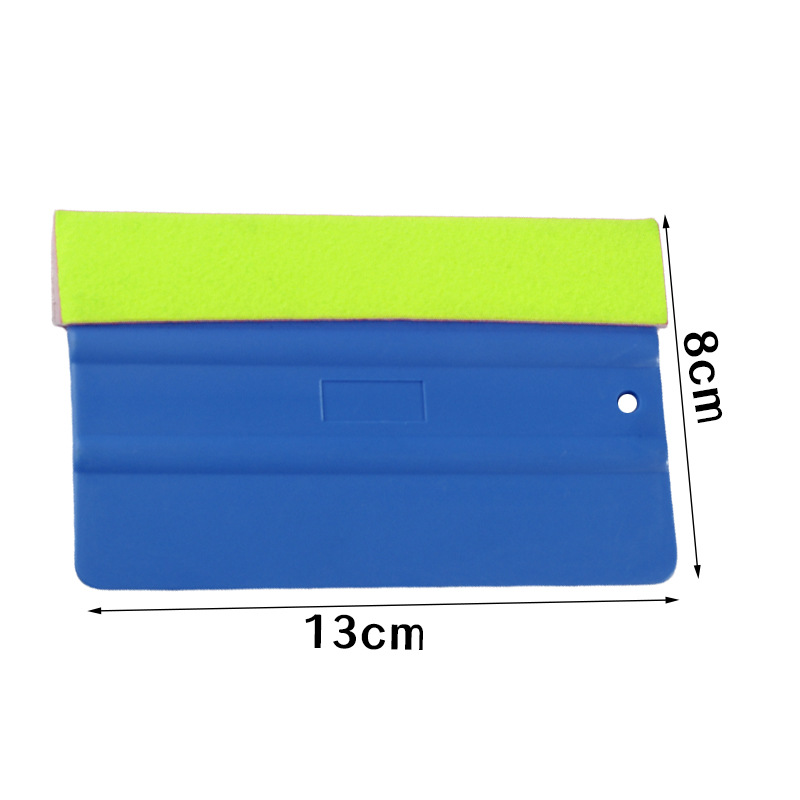 Material suave del automóvil, herramienta de película de cambio de color, raspador, ropa de automóvil, tablero suave, foto cuadrada, raspador de franela gruesa, anti-rayado image 18