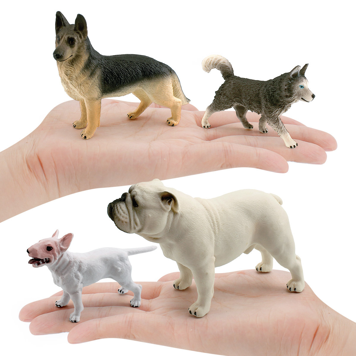 Transfronterizo simulación Husky Bulldog bull terrier boxeador perro pastor newpoliton perro modelo adornos estáticos