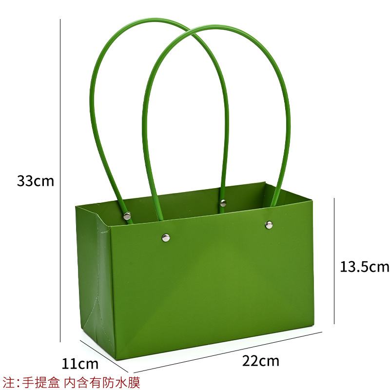 Bolso especial transfronterizo para flores, descuento al por mayor, bolsa trapezoidal de papel kraft impermeable, bolsa de embalaje de regalo, bolsa de ramo