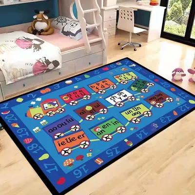 Avtomobil döşəmə paspasları – Classroom Carpet Bedroom Carpet - small-train-letters-60-90cm-doormat