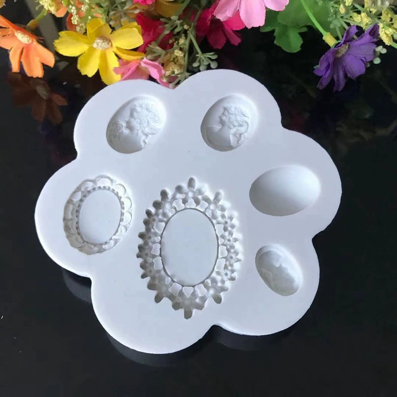 Silicone fondant, mold contains rose, acrylic clay, DIY