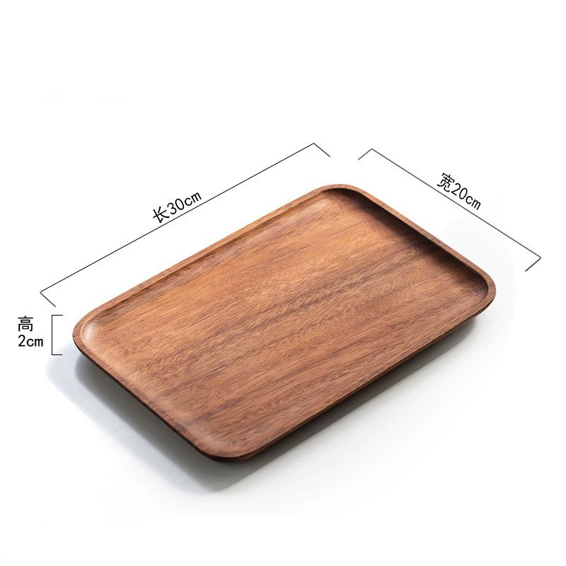 Деревянная доска-ореховый круглый Snack Tray размером 16.5x13.5x2 см, 0.15 кг, современная гостиная хранение блюдо
