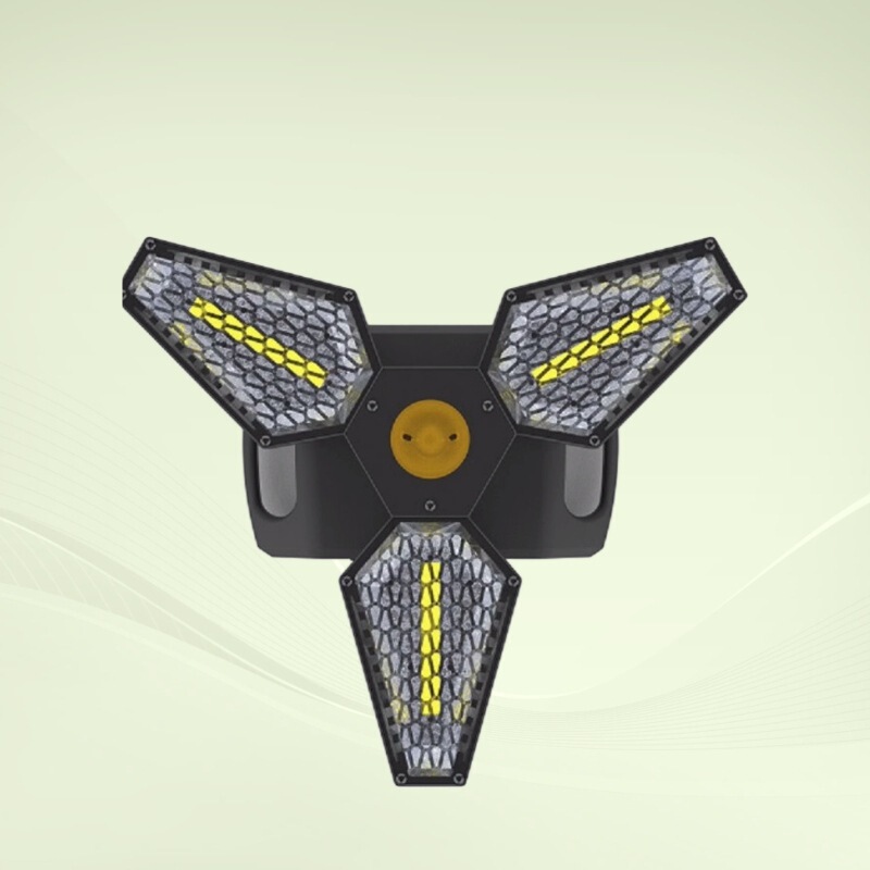 MINI three-leaf fan light maple leaf retro light horse racing strobe effect clear bar bar KTV concert atmosphere light