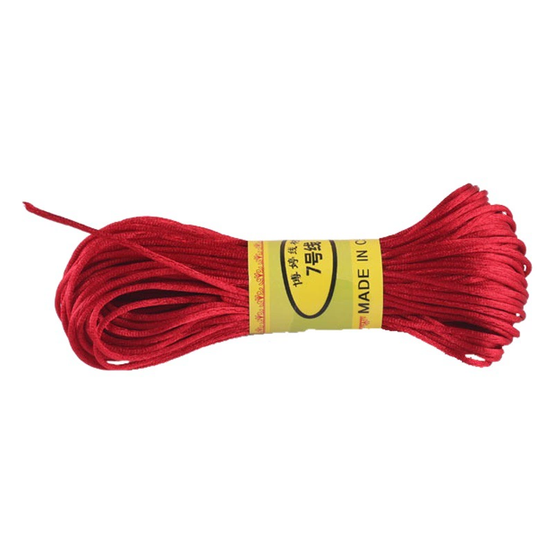 Линия 7 20 м DIY ручной работы китайский галстук тайваньский проволочный Браслет Ожерелье Веревка износостойкая толщина 1,5 мм