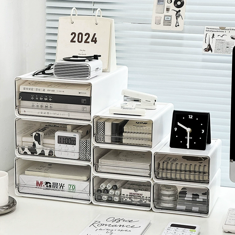 Офисный рабочий стол a4 ящик для хранения документов Прозрачный ящик с выдвижным шкафчиком