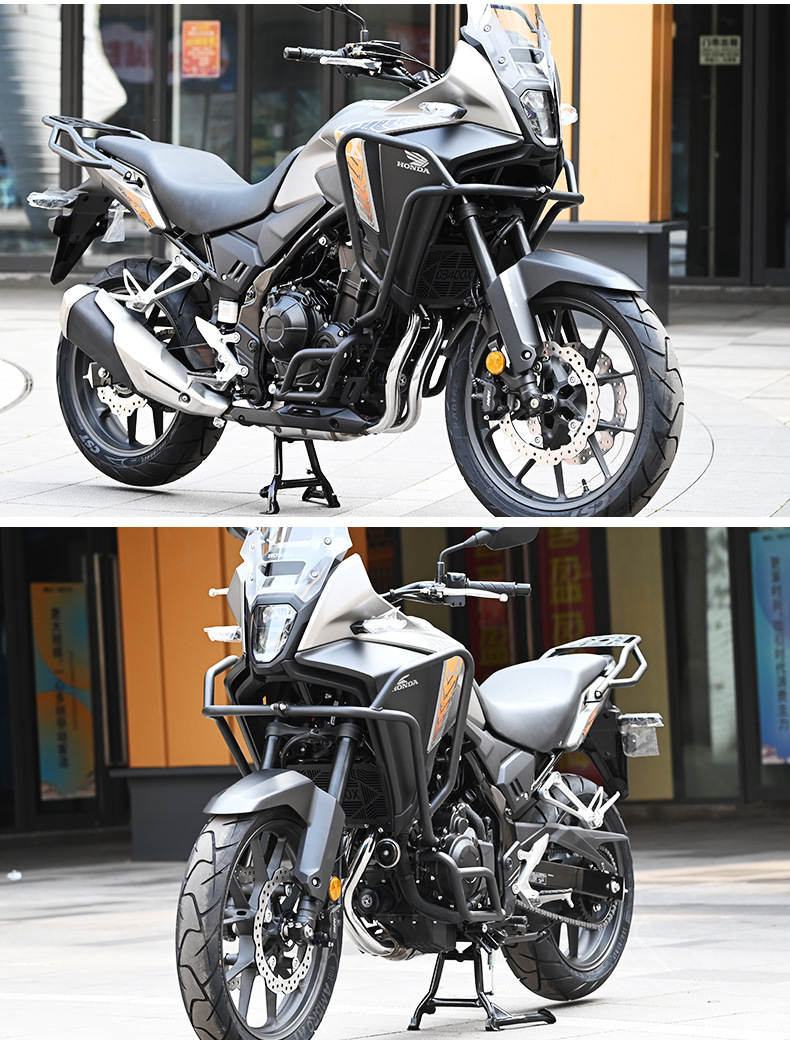 Suitable for Honda Nx400 Bumper Upper and Lower Guard Bars, Anti-Collision and Anti-Fall Front Guard Bars, Competition Guard Bars, Modification Accessories