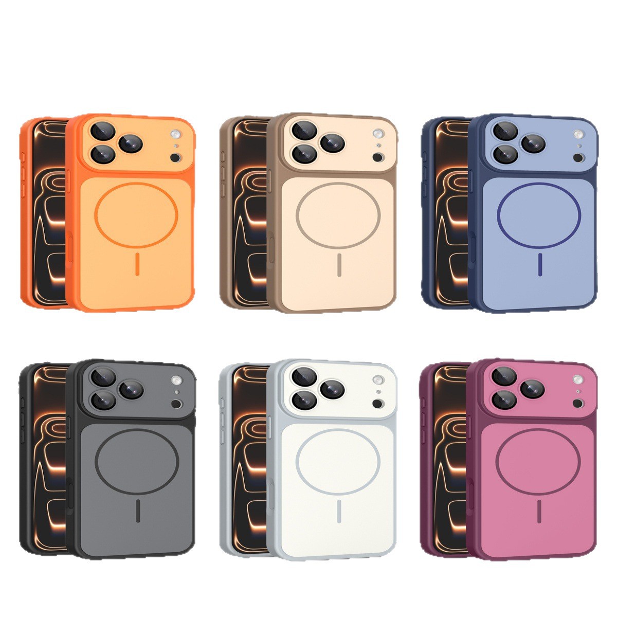 Funda Magnética para iPhone 18promax de PC con Absorción Magnética y Anti-caídas image 6