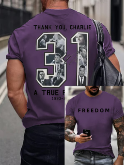 【跨境欧码】Freedom Charlie Kirk Shirt | True Patriot|undefined