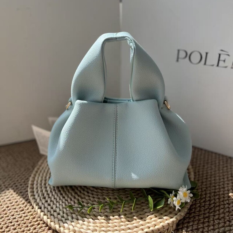 Upgraded Version of Genuine Leather Shoulder Crossbody Handbag Number Nice Series Nine Square Lunch Box No. 9 Dumpling Bag