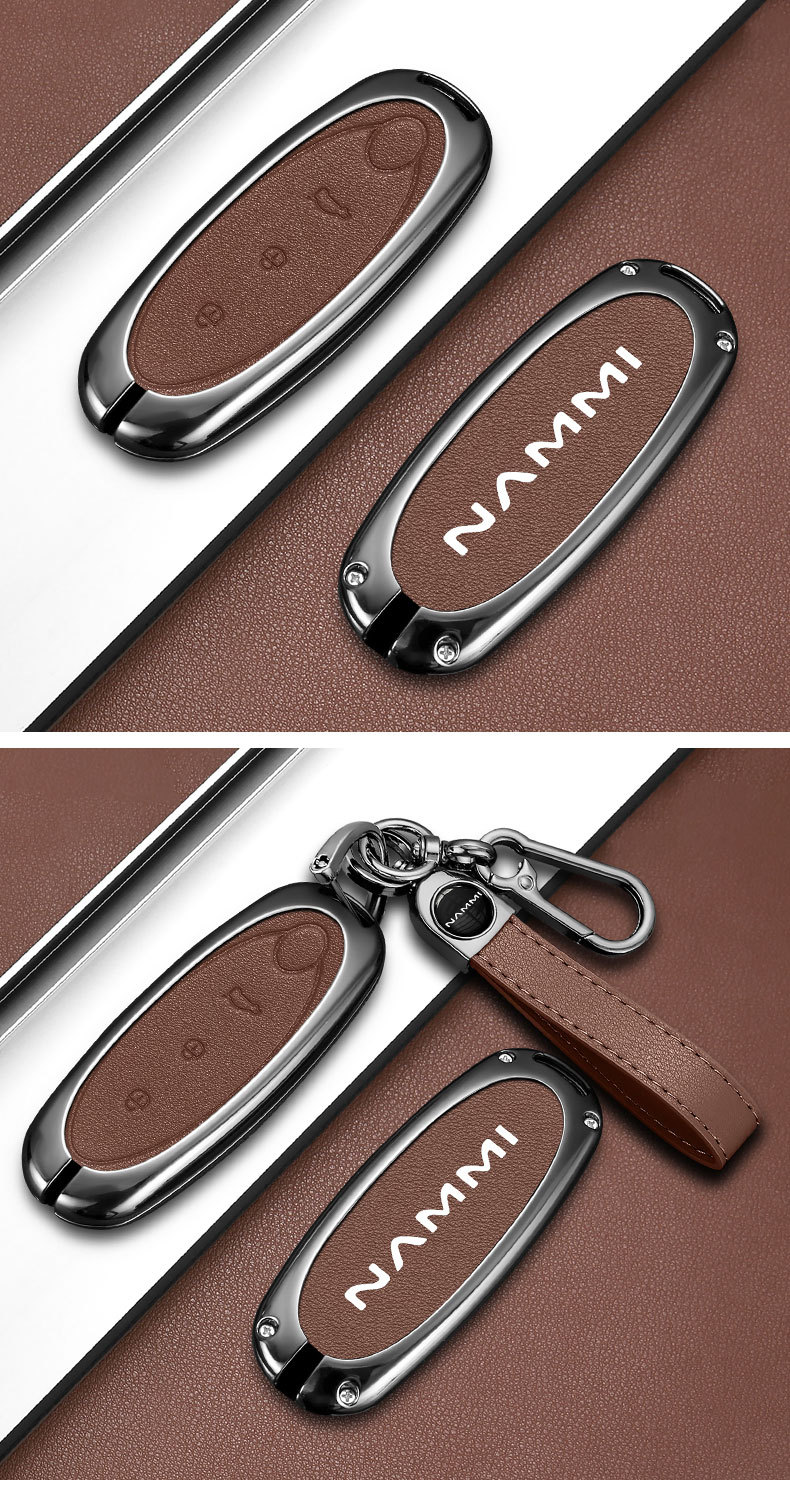For 24 Dongfeng Nano 01 Key Set Nano 01 Metal New Energy High-end Car Lock Key Case Buckle for Men and Women