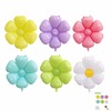 Cross -border free shipping large, medium and medium -sized daisy sun flower smiling faces, aluminum foil balloon, egg flower aluminum film balloon