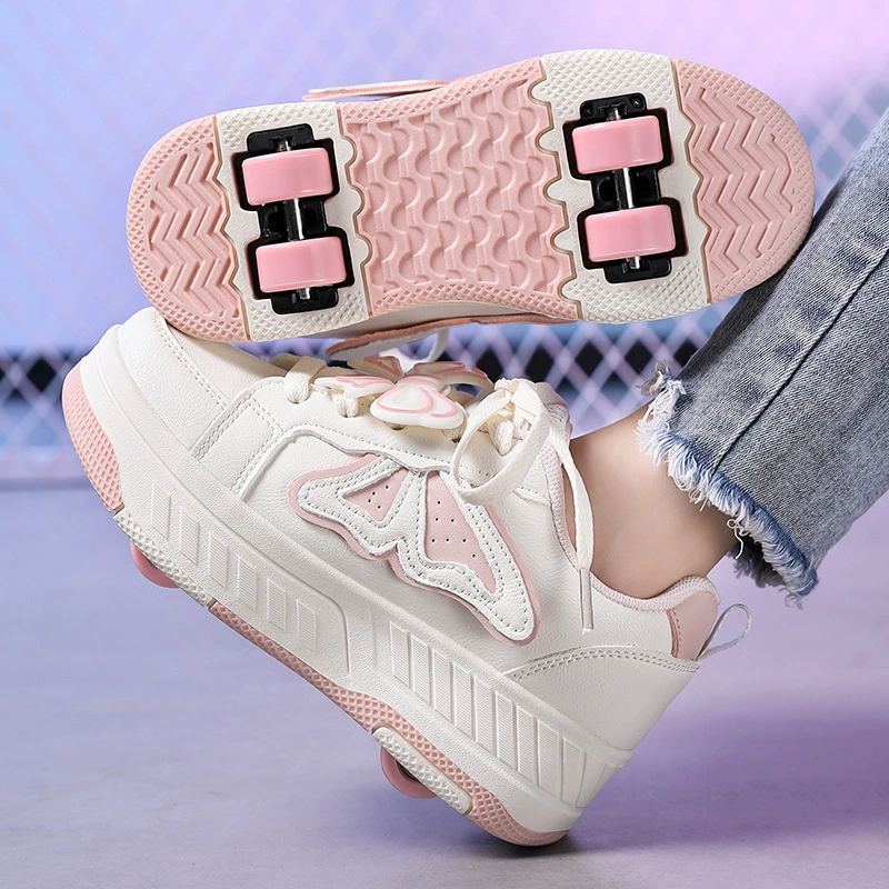Обувь Heelys, летние роликовые коньки для девочек, детские роликовые коньки для детей 6-12 лет, светящаяся обувь для студентов и мальчиков, прямые поставки через границу