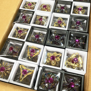 Boxed Alloy Electroplated Gyro Colorful Fingertip Gyro Metal Finger Gyro Decompression Rotating Toy Gift Wholesale