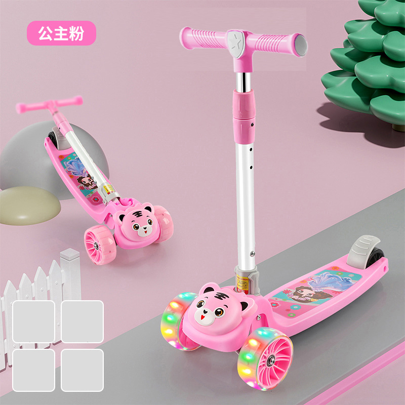Scooter para niños 1 - 3 - 6 - 8 años de edad puede montar patinaje 3 - en - 1 para niños y niñas scooter patinaje transfronterizo image 25