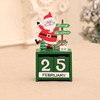 Christmas wooden decorations, calendar for office, cartoon creative children's jewelry for elderly, Birthday gift