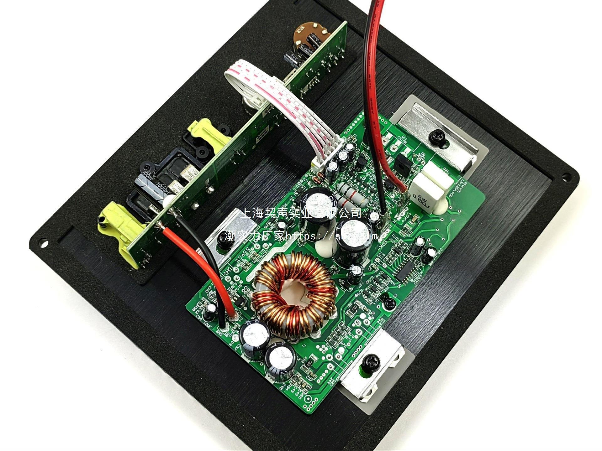 Car subwoofer amplifier board, high-power active car audio amplifier, bridged subwoofer, 12V amplifier, default setting