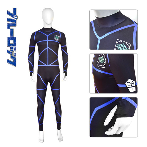 BLUELOCK Blue Prison Jersey Cosplay Costume, Jieshiyifeng Le Hui Qian Qie Bao Ma Guo Shen Lian Jie Football Jersey
