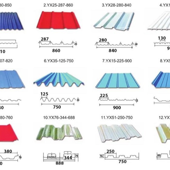 宝钢彩涂卷0.6 屋面瓦YX76-380-760 瓦型YX51-410-820