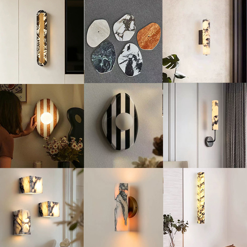 marble sconce for bed
