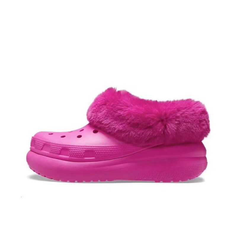 Croc Shoes Inner Lining with Fleece, Men's and Women's Croc Shoes Inner Lining, Warm Cotton Cover, Detachable Fur Cover for Winter, Couple's Croc Shoes